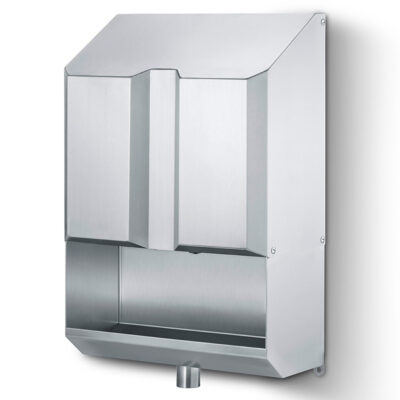 Hand dryer with drip tray