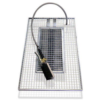 Boot washer with grating