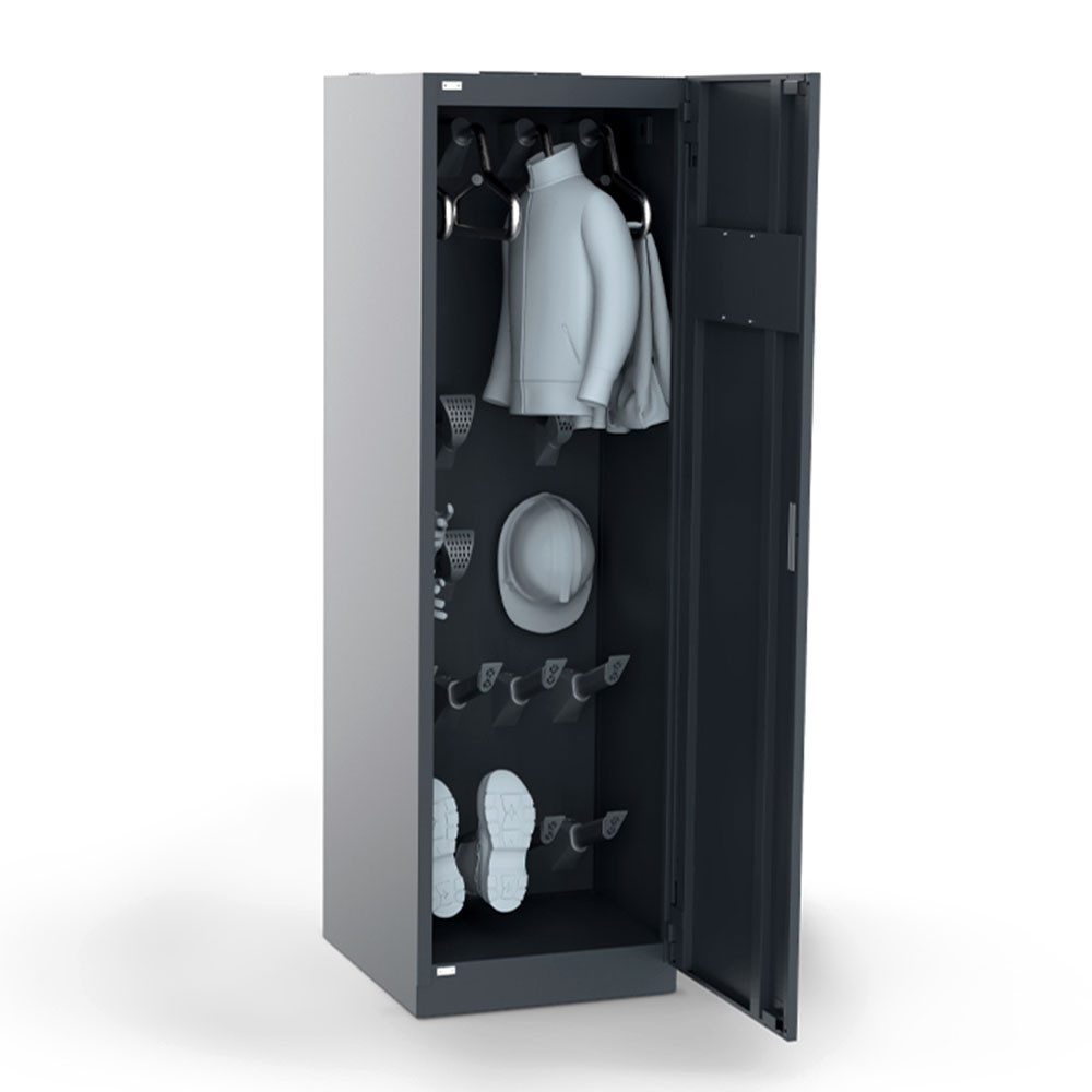 Clothing and helmet drying cabinet 4 with hot air