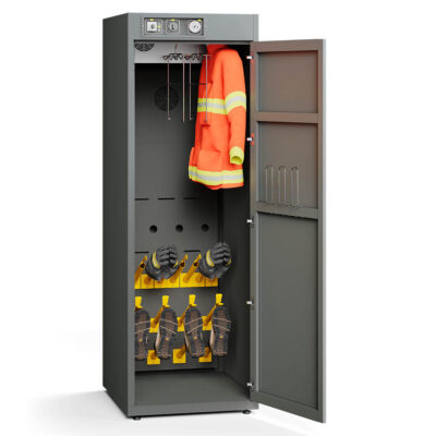 Condensation-type drying cabinet for 4 complete sets of workwear