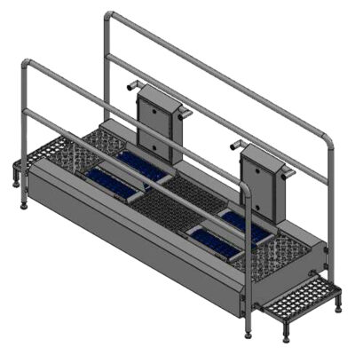 Continuous-flow sole cleaner with combined wet cleaning and drying PLUS