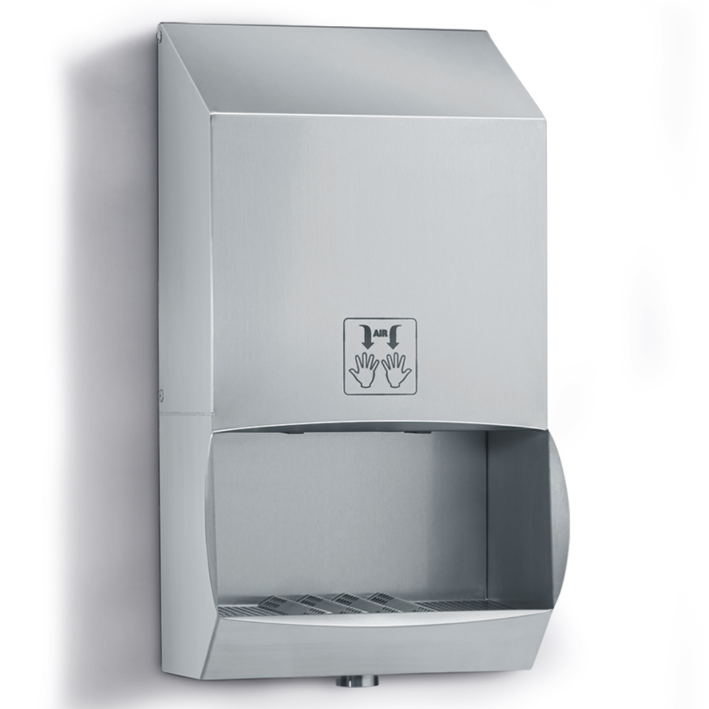 High-pressure hand dryer with water drain