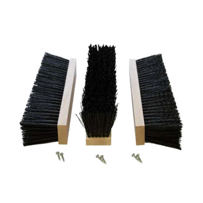 Replacement brushes for shoe cleaner with grating