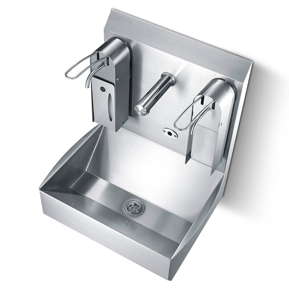 Sensor-activated hand wash basin with splash guard - Image 2