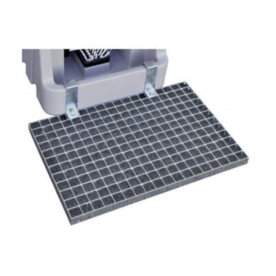 Grate for boot cleaner with collection tray