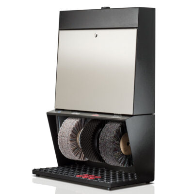 Steel shoe shine machine