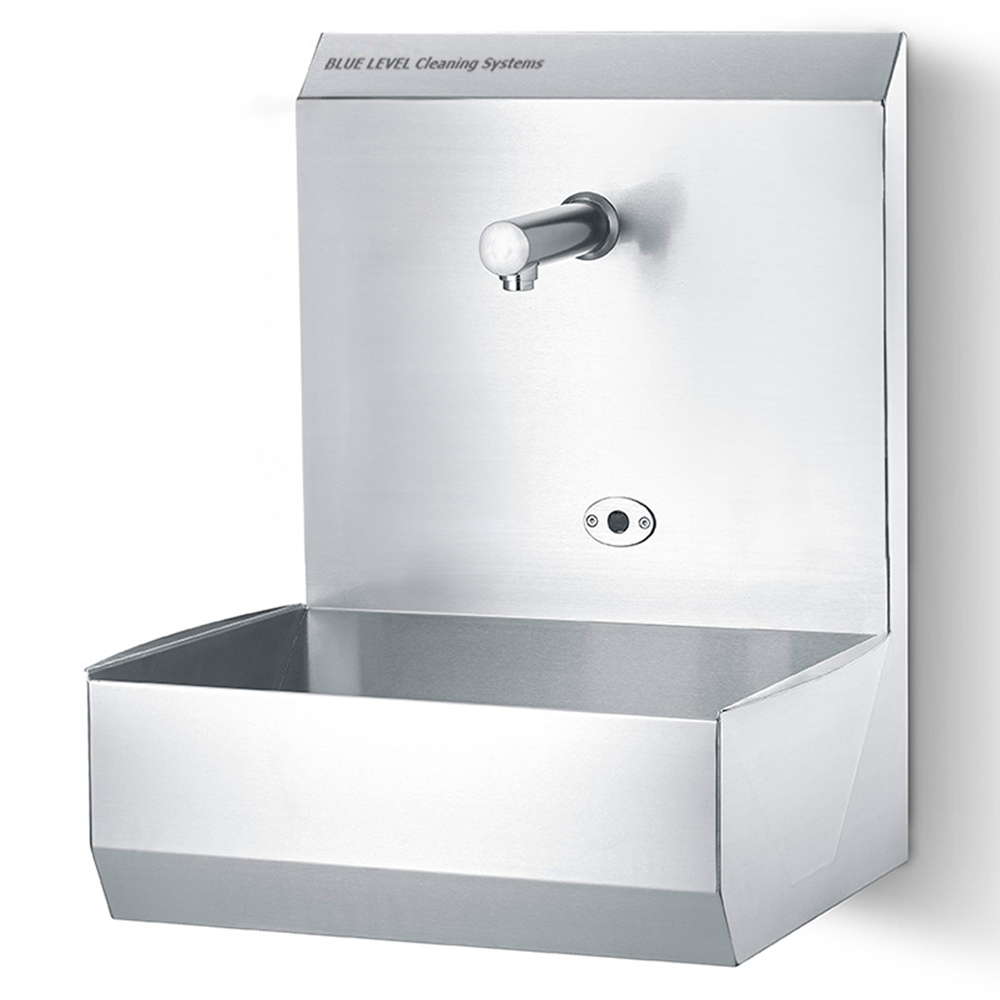 Sensor-activated hand wash basin with splash guard - Image 3
