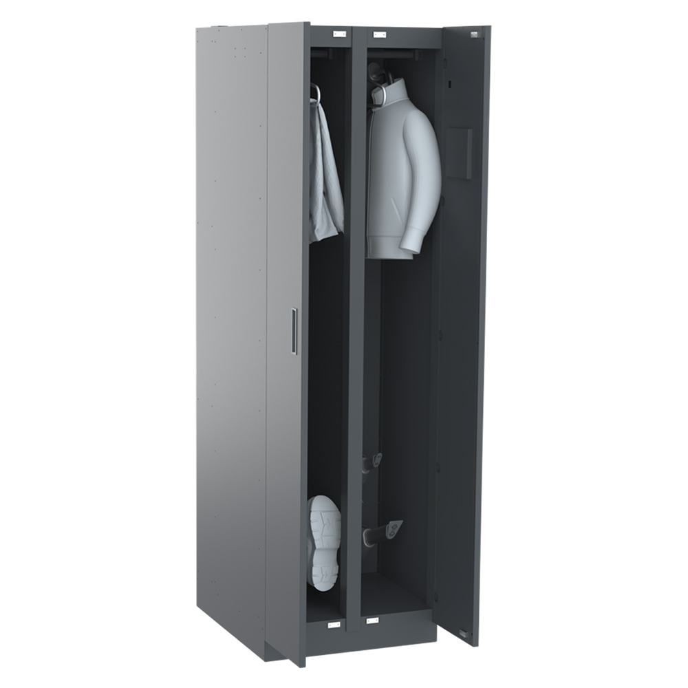Workwear drying cabinet 2x1 with hot air
