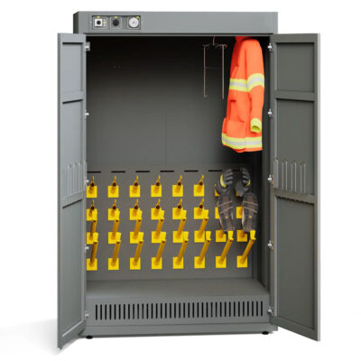 Hot-air drying cabinet for 8 complete sets of workwear