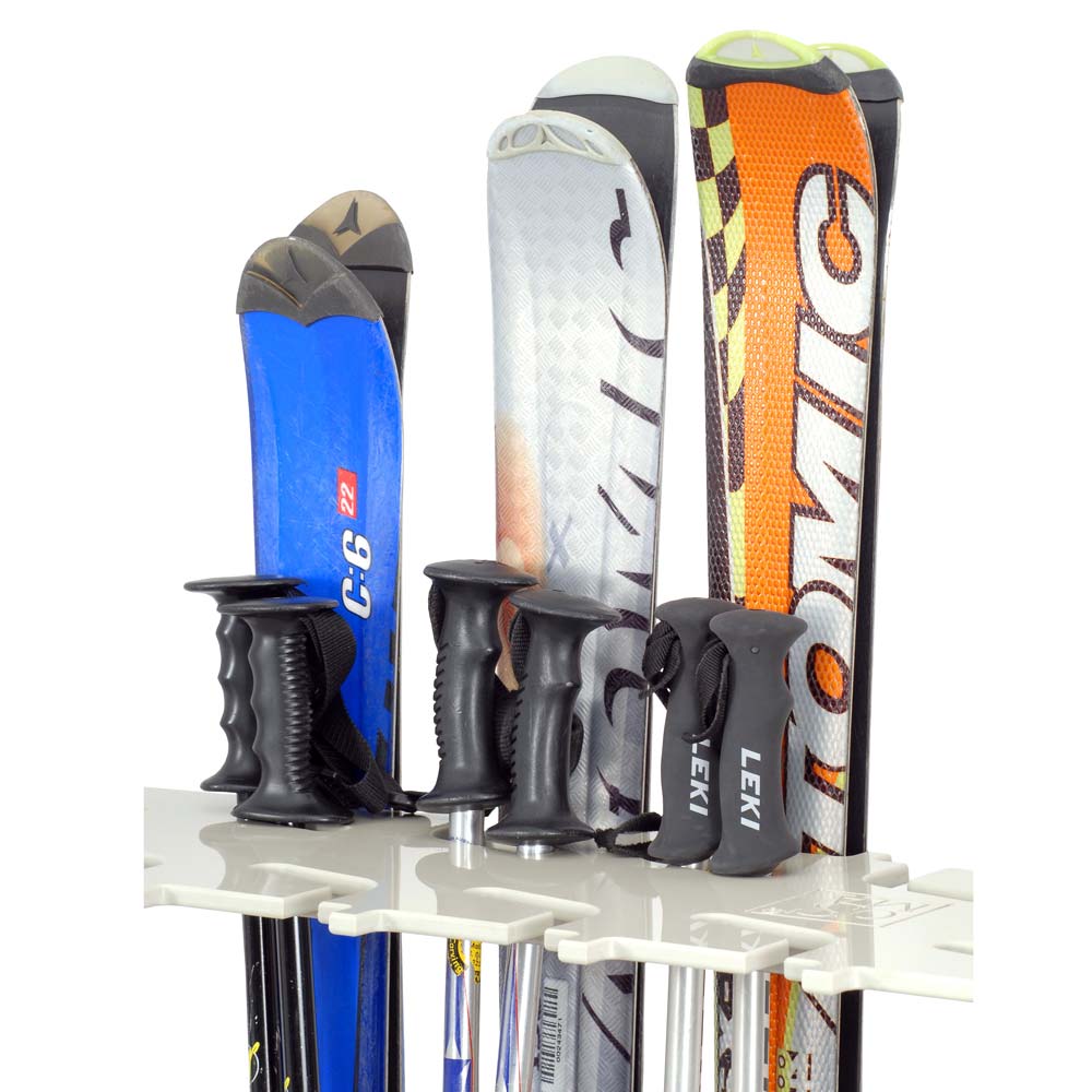 Wall-mounted ski rack for 9–16 pairs - Image 3