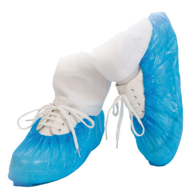 Detectable CPE single use shoe covers, 2,000 pieces