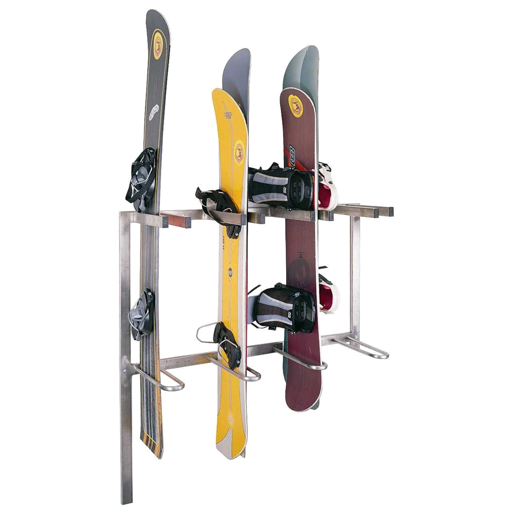 Wall-mounted snowboard racks (set of 8)